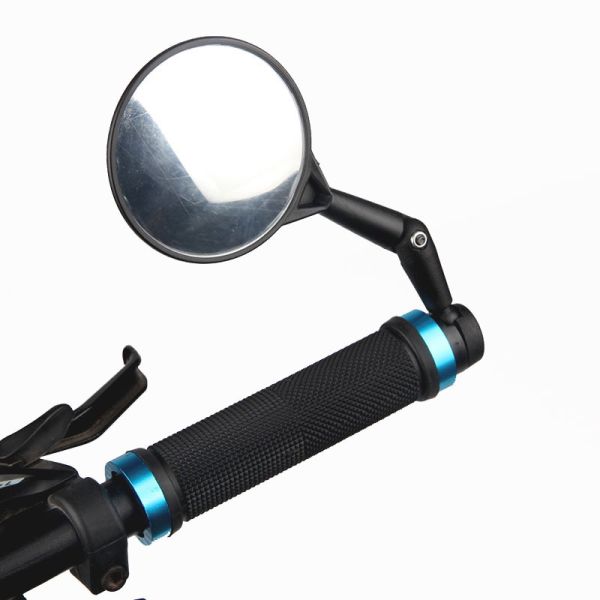 50g 360 Degree Rotation Safety Reflector Convex Mirror for Mountain and Road Bicycles Durable Plastic Bike Plug Mirror