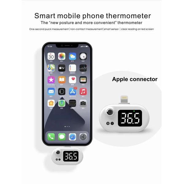 Умный портативный термометр сотового телефона, умный термометр мобильного телефона