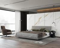 Carreaux de porcelaine vitrée poli Carrara Blanc 900x1800mm