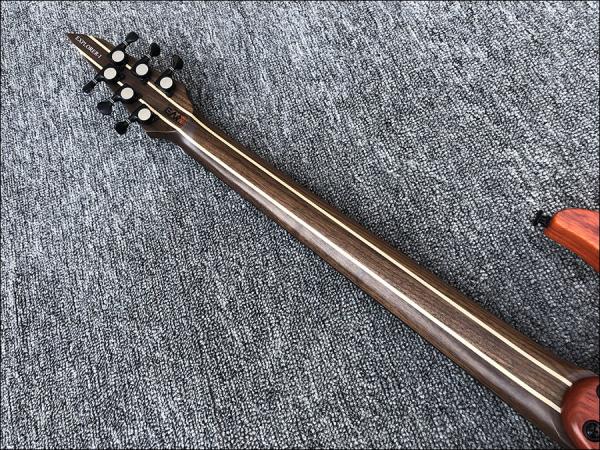 Custom Earts Electric Guitar with African Mahogany Body Black Hardware