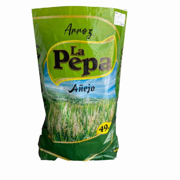 ISO9001 40CM 56CM Width BOPP Packaging Bags 1/5 Anti Slip 20kg 46kg 50kg Rice Bags