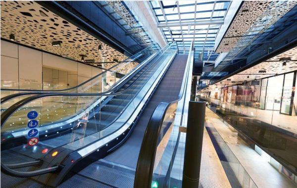 30 / 35 Degree Inclination Electric Escalator Rated Load Capacity 6750 - 9000 Person/H