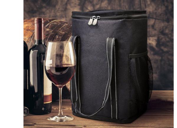 Premium quality Ice Insulated oxford wine bottle cooler bag for four wines