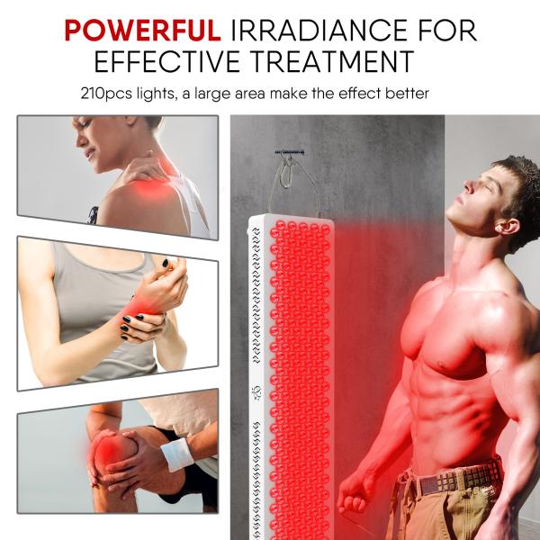 FDA Cleared Infrared Light Therapy Device with Wavelength 660nm And 850nm L836*W215*H60MM