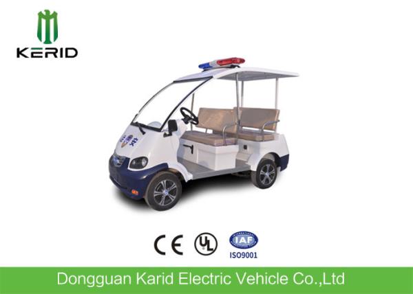 CE Standard 4 Seater Police Electric Security Patrol Vehicles 48V 4KW DC System