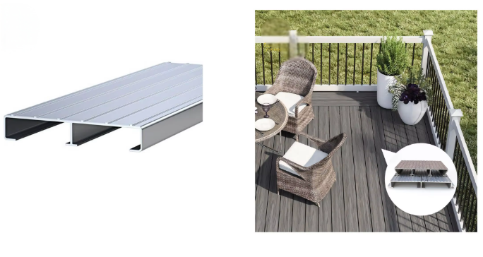 Алюминиевая палуба прицепа, алюминиевая палуба понтона, алюминиевая палуба дока для плавучей лодки