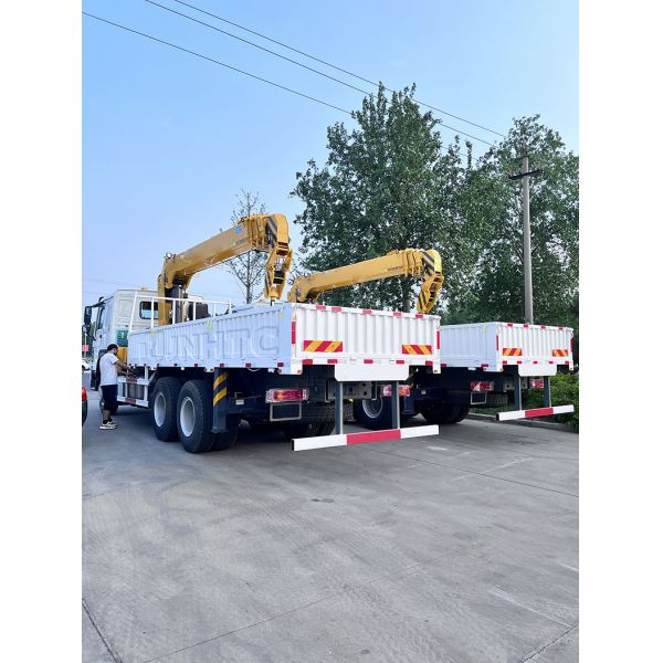 Sinotruk HOWO 8 тонн 12 тонн Телескопический грузовик с бумом Грузовик-крейнер Грузовик-монтажный кран Гидравлический мобильный грузовик-крейнер