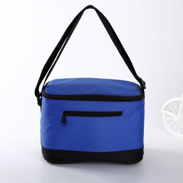 Sublimation Printed Insulated Beer Cooler Bags , Blue 6 Pack Insulated Cooler Bag
