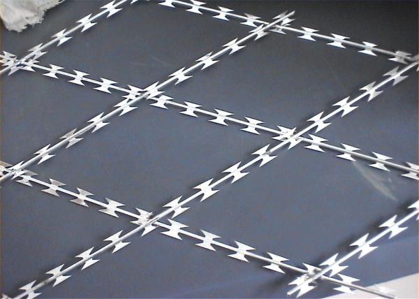 Welded Razor Mesh Fence Panels 1.2m x 2.5m mesh 75mm x 150mm blade length 60mm