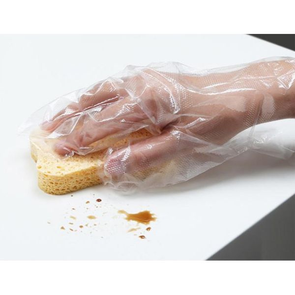Plastic PE Disposable Poly Gloves For Kitchen Cooking Cleaning Food Handling