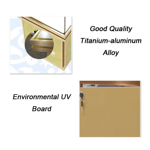 Полки дисплея ювелирных изделий Банле косметик духов стеклянные распространяат с 3 слоями