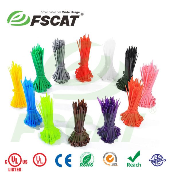 Plastic 3.6*200mm Long Plastic Tie Straps Adjustable Plastic Lock Ties