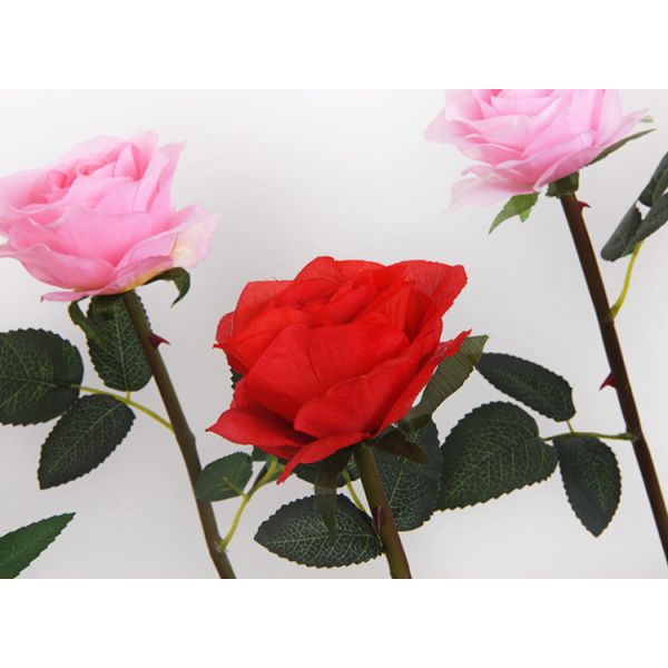 Solar Artifical Rose Lights Outdoor Lawn Park Decoration Lamp LED Silk Rose Lamp