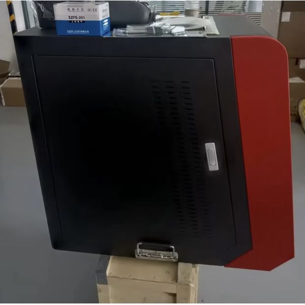 Double Red Light Full Cover Laser Engraving Machine 30W 50W 80W 100W 120W 200W for Metal Marking Air Cooling Easy to Operate