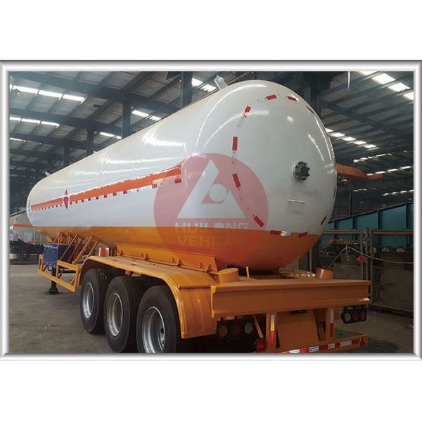 Pressure Vessel LPG Tank Trailer Mechanical Suspension Automatically Safety Valve
