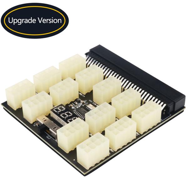 Power Supply Breakout Board With 12 PCS ATX 6Pin  For Emerson 7001484 Power Supply For Bitcoin