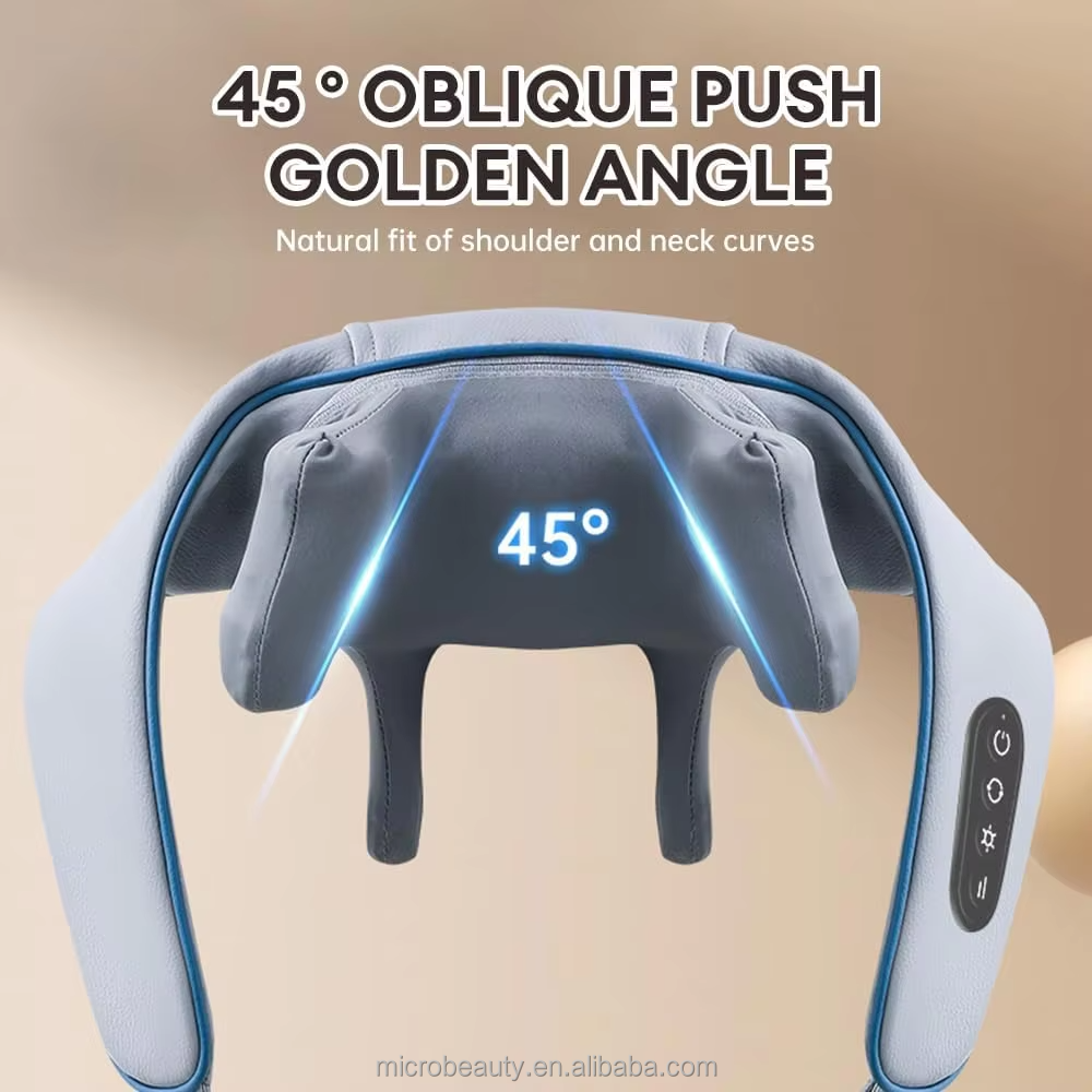 Masajeador eléctrico ajustable para cuello y hombros alivio del dolor masajeador de terapia térmica