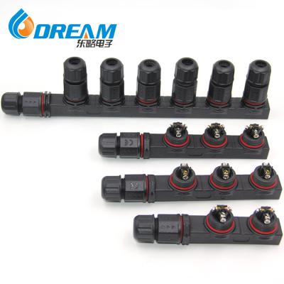 DREAM START M16 IP67 Assembly Wire Waterproof Splitter Connector 2 Pin Screw Fixing Connectors