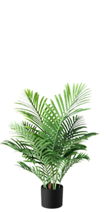 Artificial Bird of Paradise Plants 6 Ft Fake Tropical Palm Tree with Trunks in Pot and Woven Seagrass Belly Basket