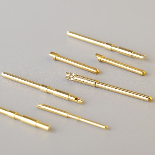 CNC Machining High Precision Metal/Steel/Aluminium/Copper/Brass Gold Plated Connector/Electrical Terminal Pin/Soldering Spring Loaded Pogo Pin Customized Part