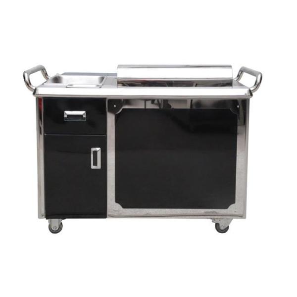 GREENARK TO29 Stainless Steel 304 Mobile Teppanyaki Grill Table