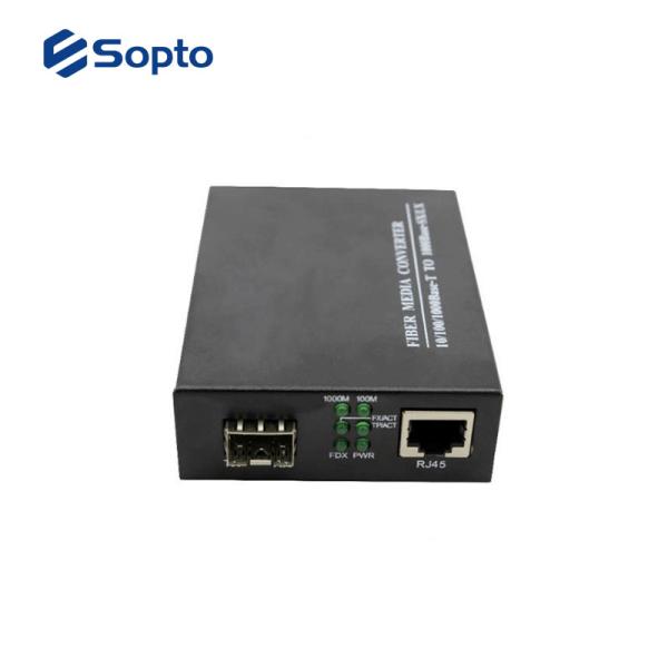 1310nm Fiber Media Converter Optical Port Supports 1000 Mbps Full Duplex Data