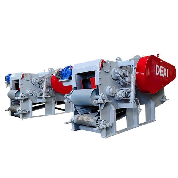 15T/H  GX218 110KW Drum type wood chipper / waste wood chipping machine