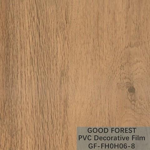 Flowability PVC Decorative Film Scratch Resistance Wooden Grain