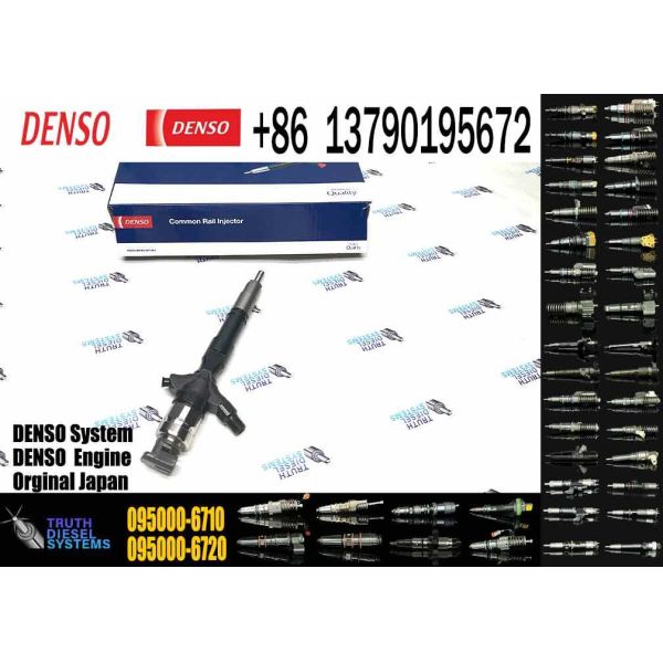Remanufactured 095000-6710 095000-671# 095000-701# Truck/car/excavator Injector for OE 23670-30120 23670-30230 Diesel Engine
