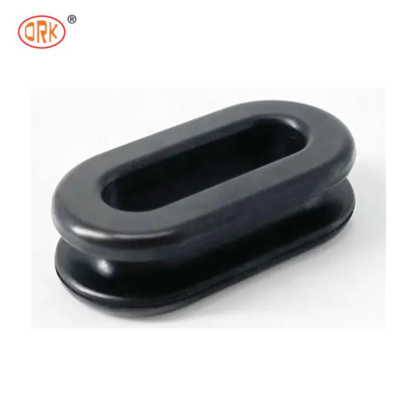 Custom Heat Resistance Black Silicone Rubber Hole Grommets Plug / Rubber Cable Grommet Ring For Car Spare Parts