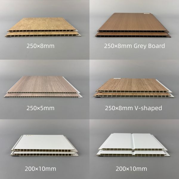 New Product Design Pvc Wall Panel Indoor Panel Wood Grain House Decoration