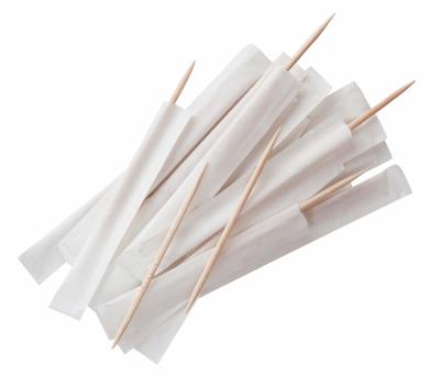 Individual Packed Toothpicks 2.0mm Diameter Bamboo Toothpicks Coated Paper Package