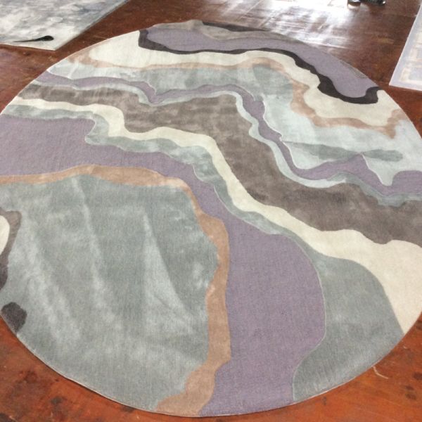 Soft and Durable 100% Wool Handmade Silk Rugs Carpets Pile Height 9-17mm