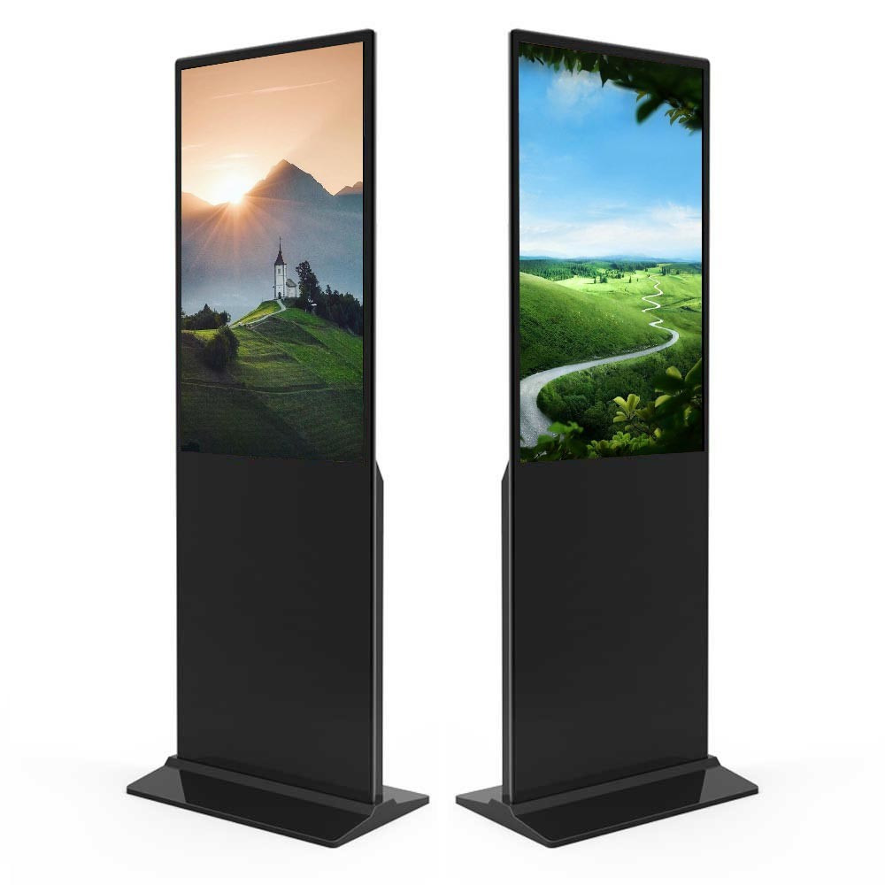 Пол офиса свободный стоя дисплей Signage 55 цифров дюйма с емкостным касанием Hd I5