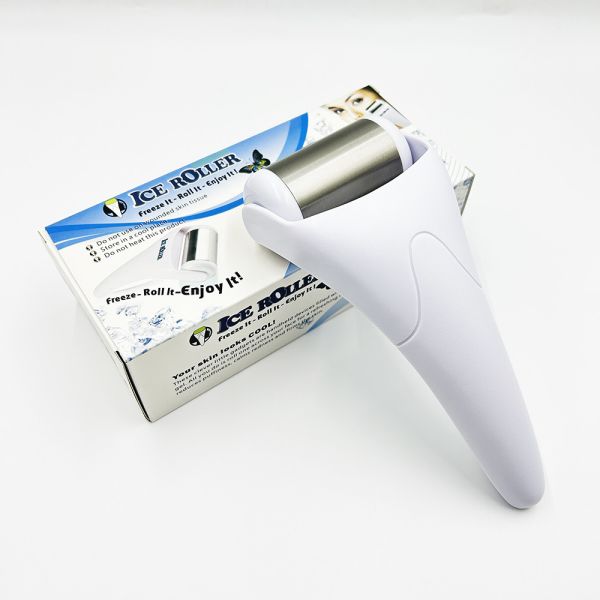 Facial Skin Rejuvenation Beauty Device Cooling Face Roller with Steel Ice Cream Roller