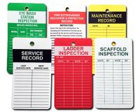 Étiquette d'inspection de la sécurité personnalisée Étiquette en plastique polyester imperméable à l'eau à double face