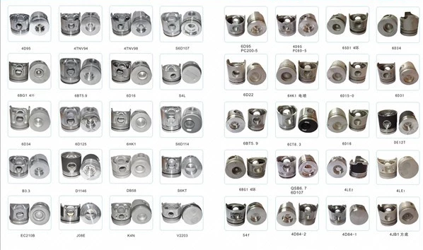 Mitsubishi Diesel Replacement Parts ,6D31T Engine Piston / 6 cylinder Diesel Engine