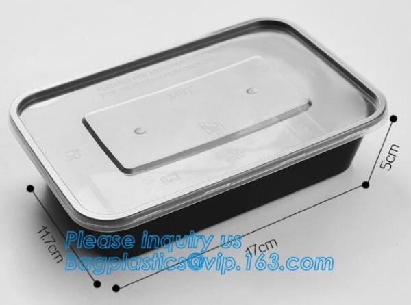 28oz Rectangular single-use Salad box manufacturer,Eco-friendly OPS Transparent Plastic Salad Container Wedding Disposab