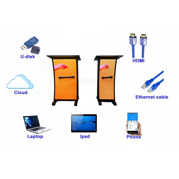 All In One LED Podium Display GOB P1.25 P1.5 P1.86 P2.0 P2.5 LED Screen Video Wall