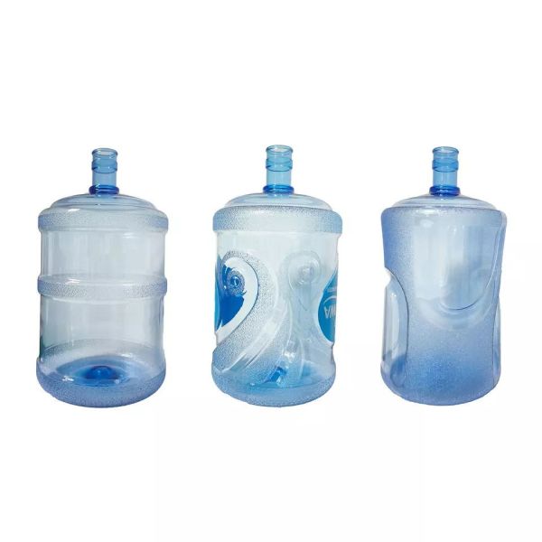 Blue PC 5 Gallon Water Bottle Round Body Recyclable OEM For Drinking Bottled Water