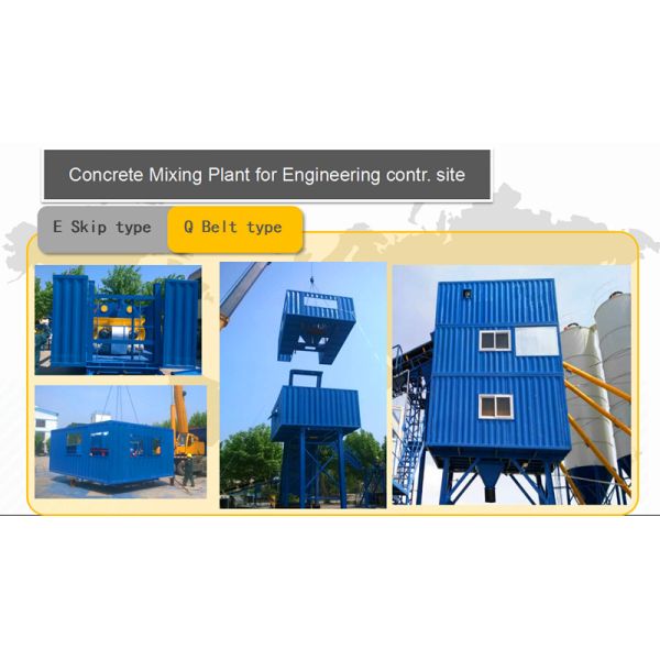 Mini HZS25 Concrete Truck Mixer Concrete Mixing Equipment JS500 Mixer 2x9.25kW