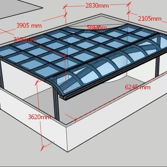 Polycarbonate Sail Material DIY Polycarbonate Awning Providing Light Transmission 20 to 90 Percent Great Choice for Awnings