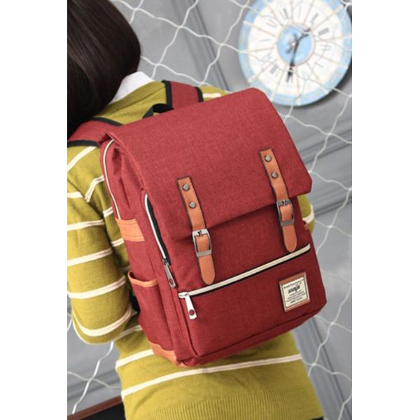 New design 2018 wholesale student laptop backpack popular canvas student backpack bag