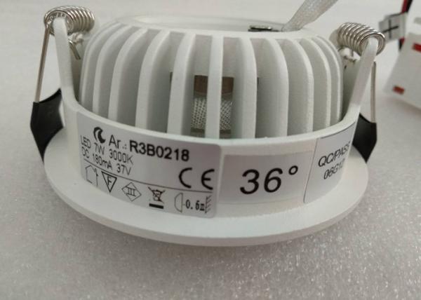DC37V Waterproof Recessed Downlight For restaurant Three Years Warranty