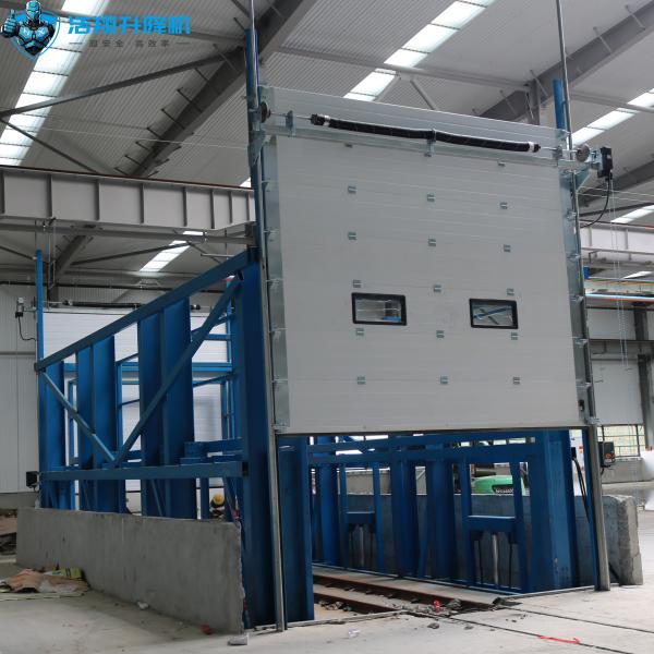 Hydraulic Guide Rail Cargo Lift CE Certified 1000-15000kg Capacity