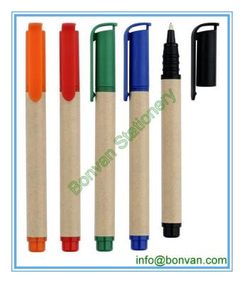 paper ball point pen, paper material ballpen for promotional use