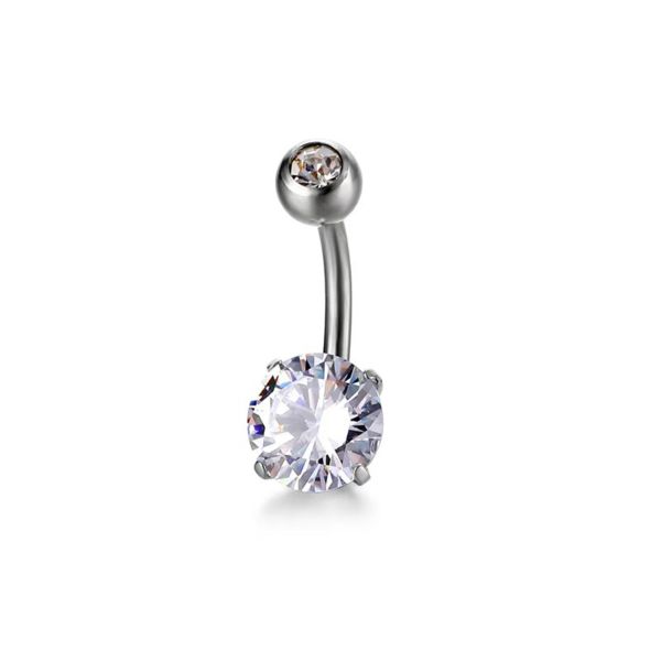 G23/ASTM F136 Titanium Body Piercing Interally Treaded Belly Button Rings Jewelry Sm0021