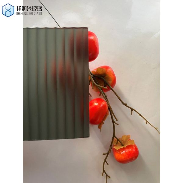 Gray Grey Nashiji/Flora/Karatachi/Mayflower Figured/Rolled Float Glass Tempered Glass 4mm 5mm 5.5mm 6mm
