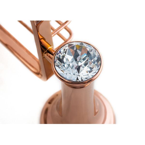 Пластина Розовое золото аксессуар ванной мыло блюдо Цинк сплав и кристалл