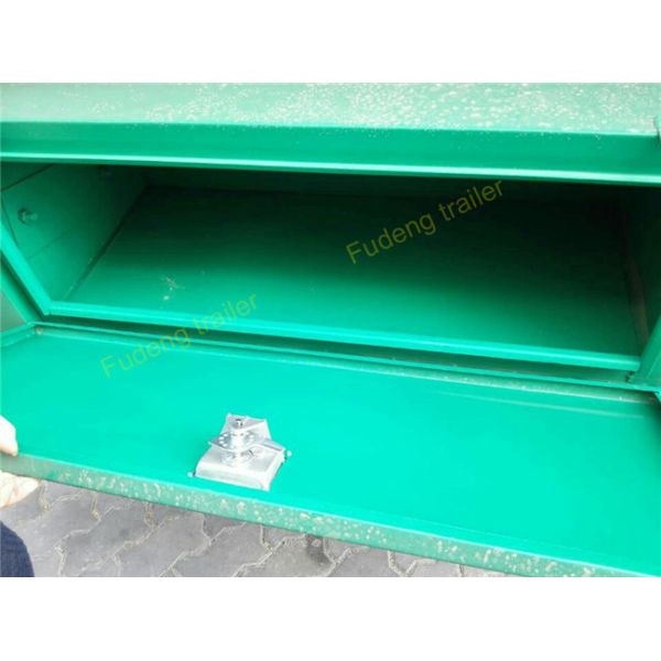 High Capacity 3 Axle Bulk Cement Trailer , Tanker Truck Trailer Double Cabins